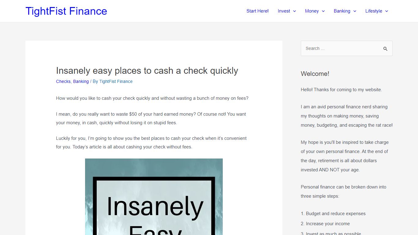 Insanely easy places to cash a check quickly - TightFist Finance